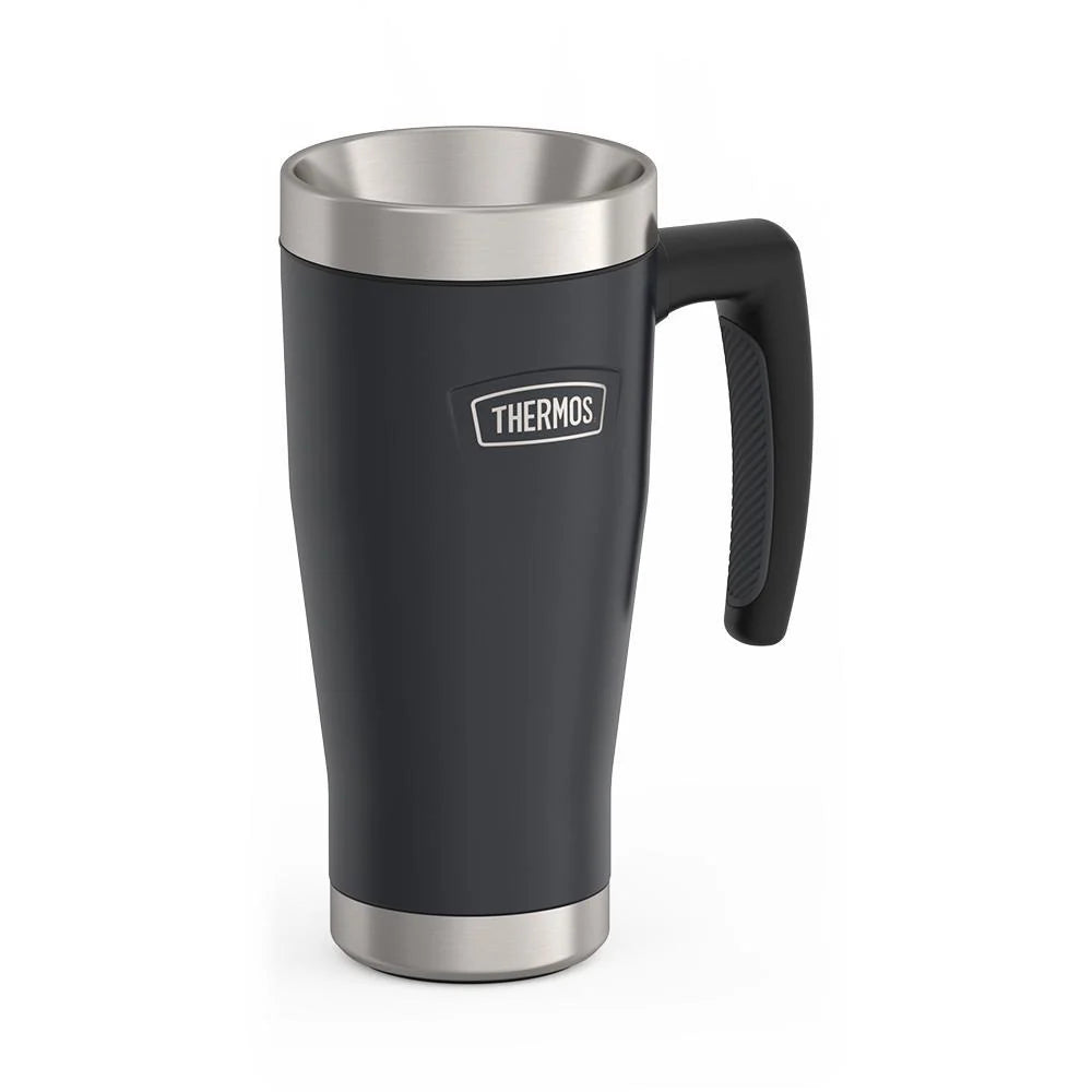 16oz Insulated Mug with Leak-Proof Slide Lock Lid and Double-Wall Vacuum Performance for Hot or Cold Drinks