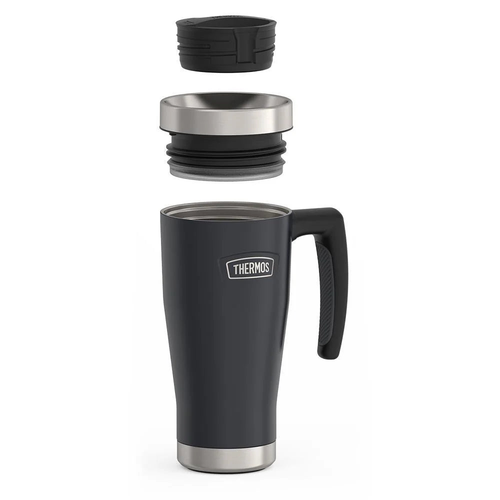 16oz Insulated Mug with Leak-Proof Slide Lock Lid and Double-Wall Vacuum Performance for Hot or Cold Drinks