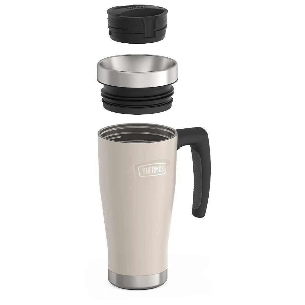 16oz Insulated Mug with Leak-Proof Slide Lock Lid and Double-Wall Vacuum Performance for Hot or Cold Drinks