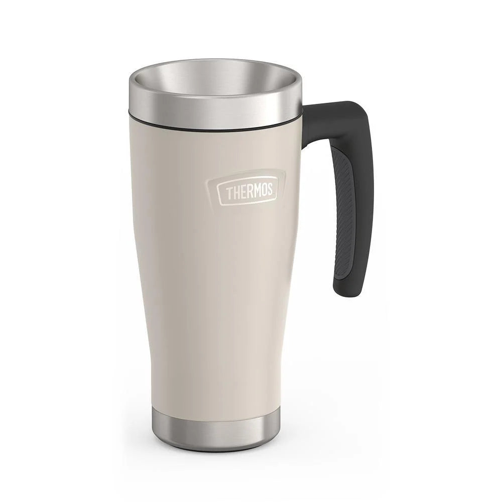 16oz Insulated Mug with Leak-Proof Slide Lock Lid and Double-Wall Vacuum Performance for Hot or Cold Drinks