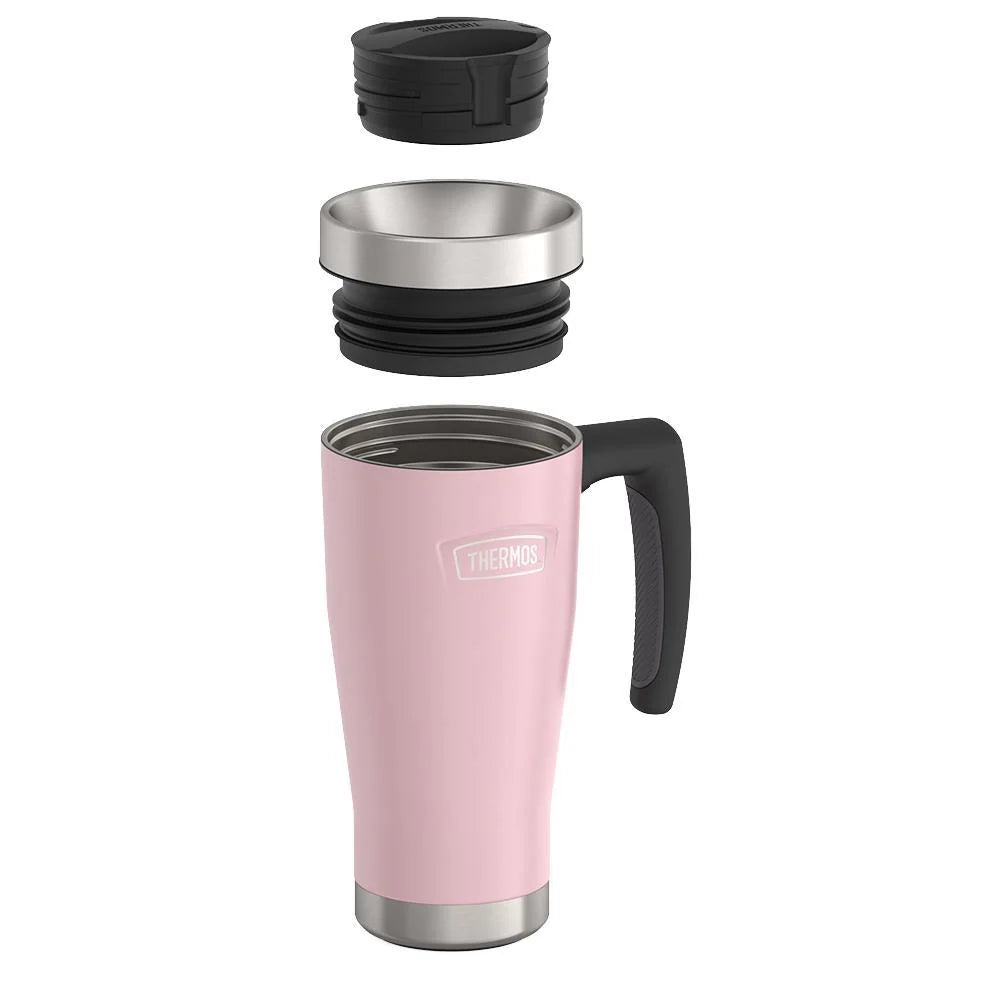 16oz Insulated Mug with Leak-Proof Slide Lock Lid and Double-Wall Vacuum Performance for Hot or Cold Drinks