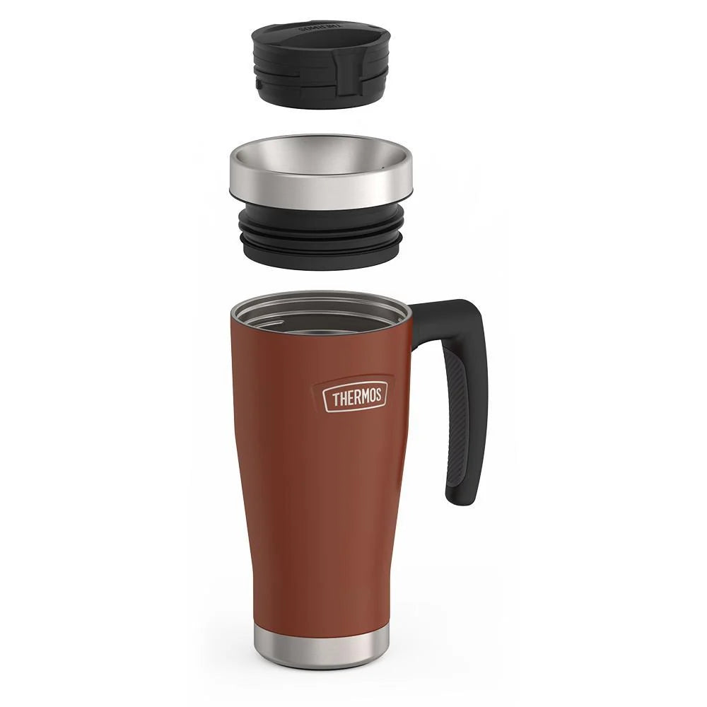 16oz Insulated Mug with Leak-Proof Slide Lock Lid and Double-Wall Vacuum Performance for Hot or Cold Drinks