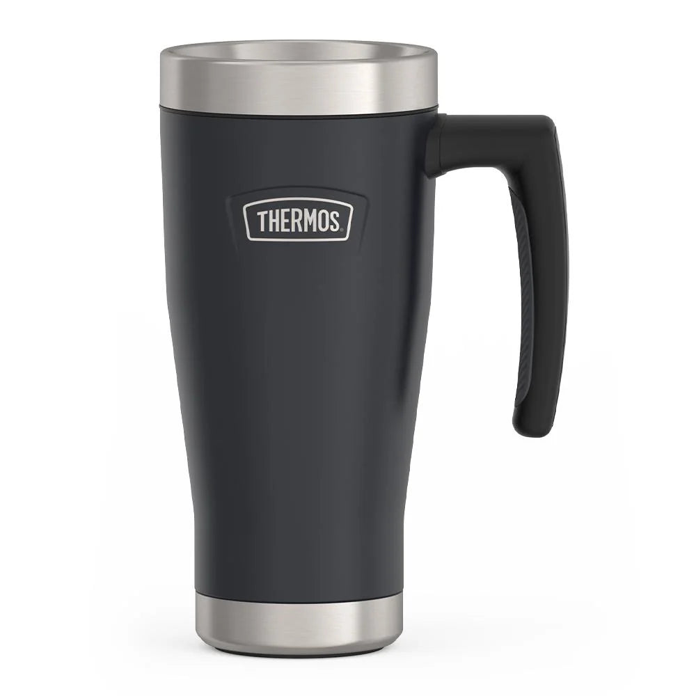 16oz Insulated Mug with Leak-Proof Slide Lock Lid and Double-Wall Vacuum Performance for Hot or Cold Drinks