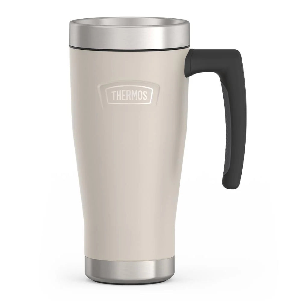 16oz Insulated Mug with Leak-Proof Slide Lock Lid and Double-Wall Vacuum Performance for Hot or Cold Drinks