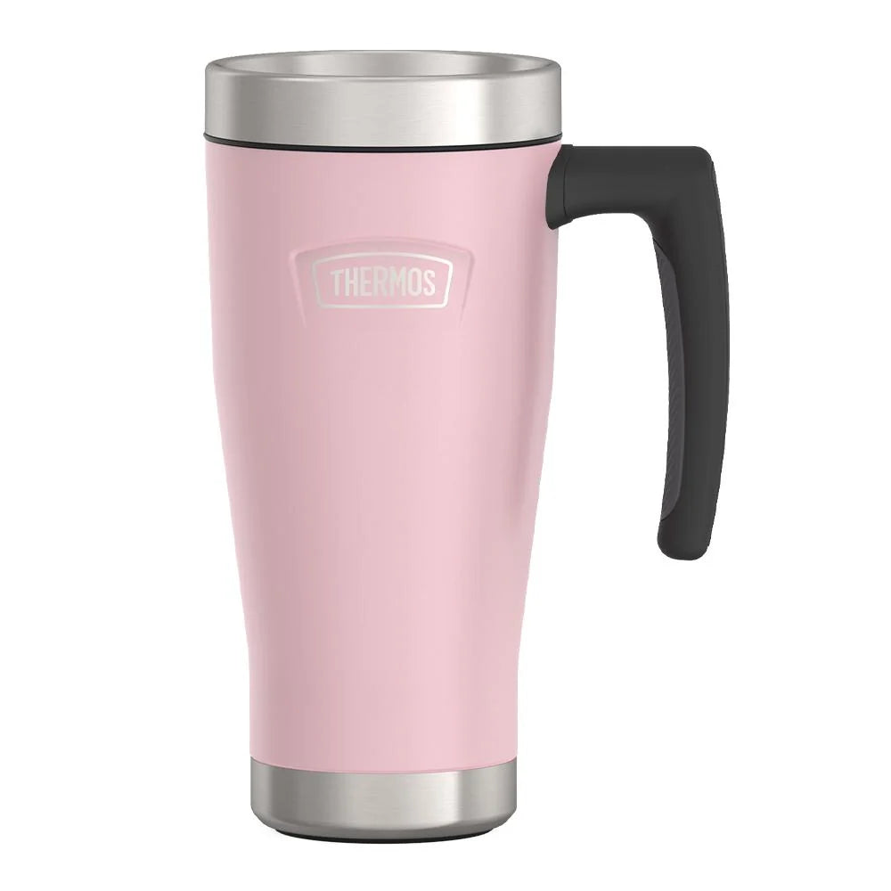 16oz Insulated Mug with Leak-Proof Slide Lock Lid and Double-Wall Vacuum Performance for Hot or Cold Drinks