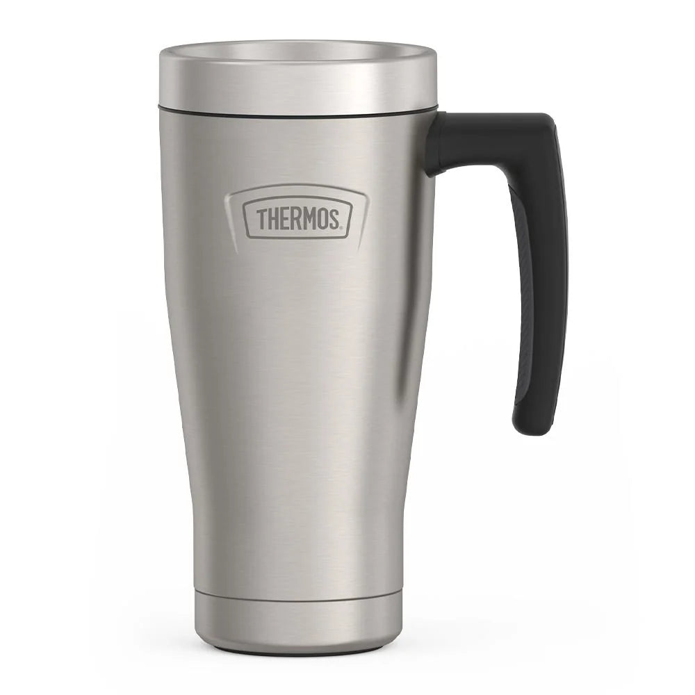 16oz Insulated Mug with Leak-Proof Slide Lock Lid and Double-Wall Vacuum Performance for Hot or Cold Drinks