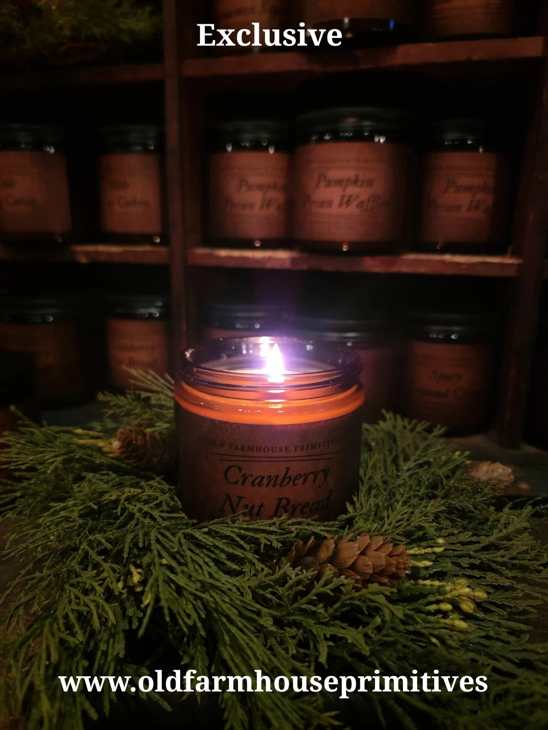 16oz Soy Jar Candles with Cozy Bakery, Spice, Citrus and Farmhouse Scents for Warm Home Fragrance