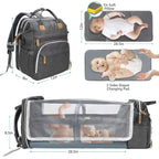 19-Pocket Diaper Bag Backpack