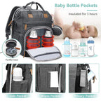 19-Pocket Diaper Bag Backpack