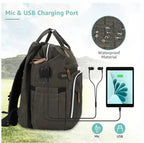 19-Pocket Diaper Bag Backpack
