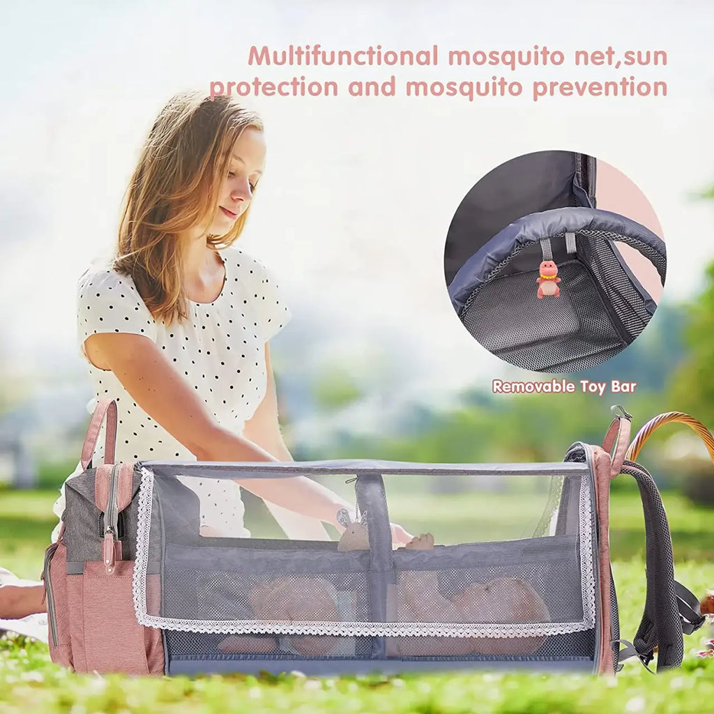 19-Pocket Diaper Bag Backpack