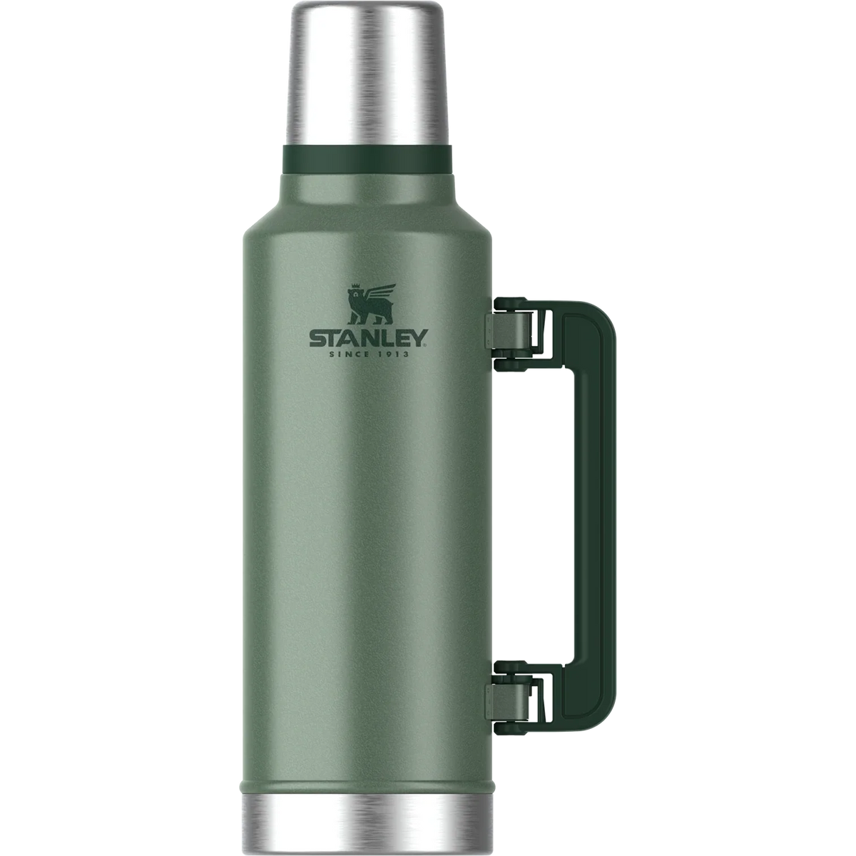 2-Quart Vacuum Flask with 45-Hour Hot Retention, Insulated Cup Lid and Leakproof Stainless Steel Design