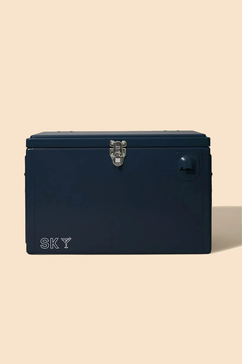 20 Liter Insulated Cooler with Hinged Handles and Latch Closure for Picnics, Parties, Camping, and Wine Bottles