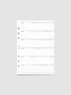 2027 Fold Out Planner Insert with Preprinted Holidays and a Trifold Layout for Annual Date Planning