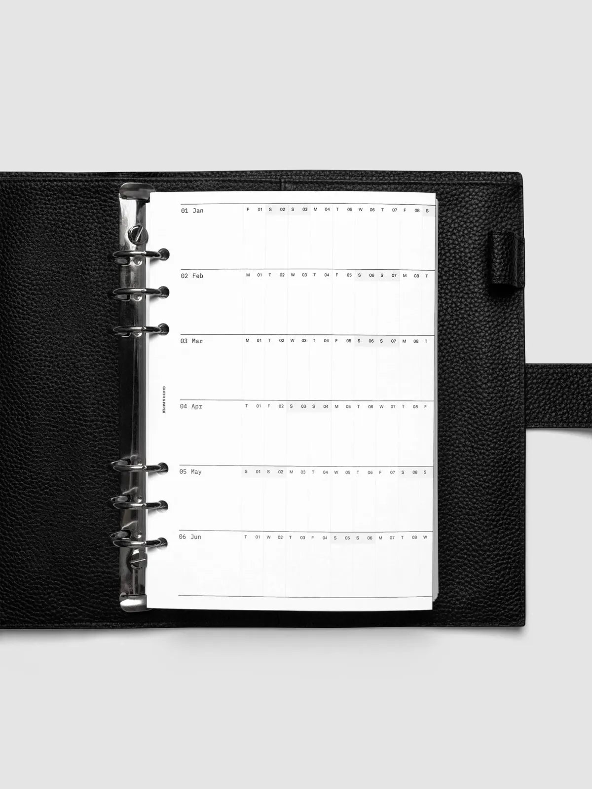 2027 Fold Out Planner Insert with Preprinted Holidays and a Trifold Layout for Annual Date Planning