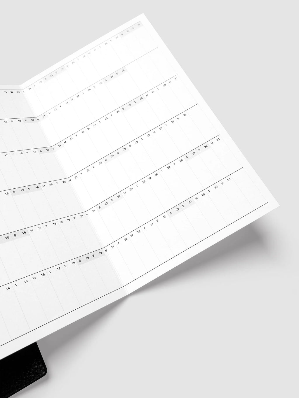 2027 Fold Out Planner Insert with Preprinted Holidays and a Trifold Layout for Annual Date Planning