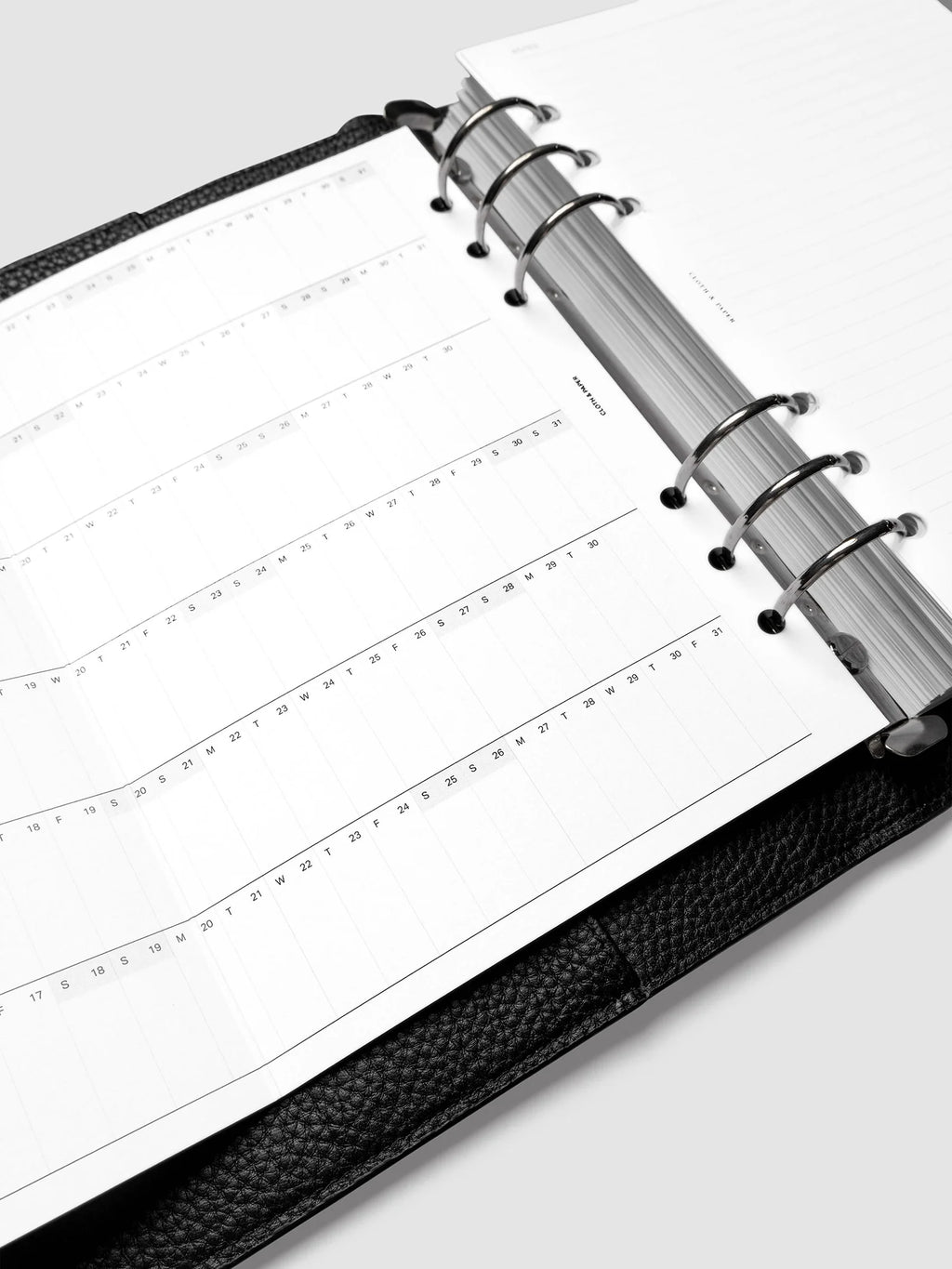 2027 Fold Out Planner Insert with Preprinted Holidays and a Trifold Layout for Annual Date Planning