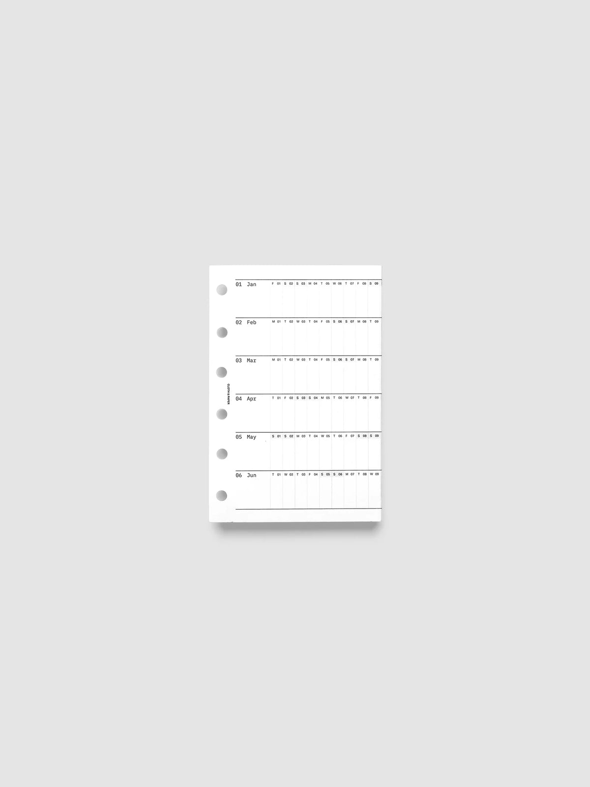 2027 Fold Out Planner Insert with Preprinted Holidays and a Trifold Layout for Annual Date Planning