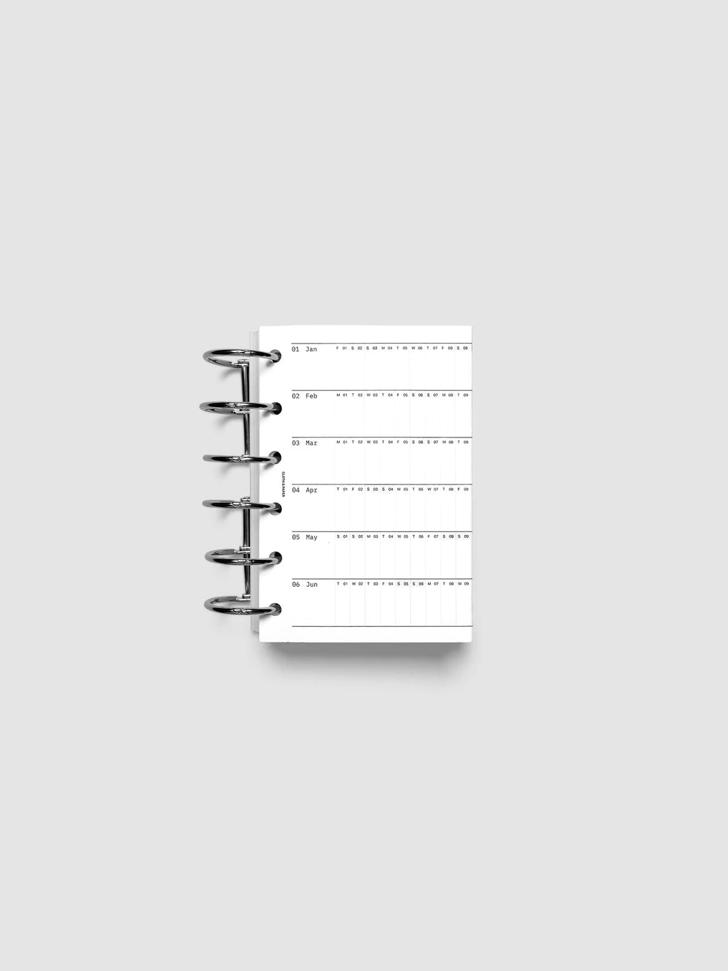 2027 Fold Out Planner Insert with Preprinted Holidays and a Trifold Layout for Annual Date Planning