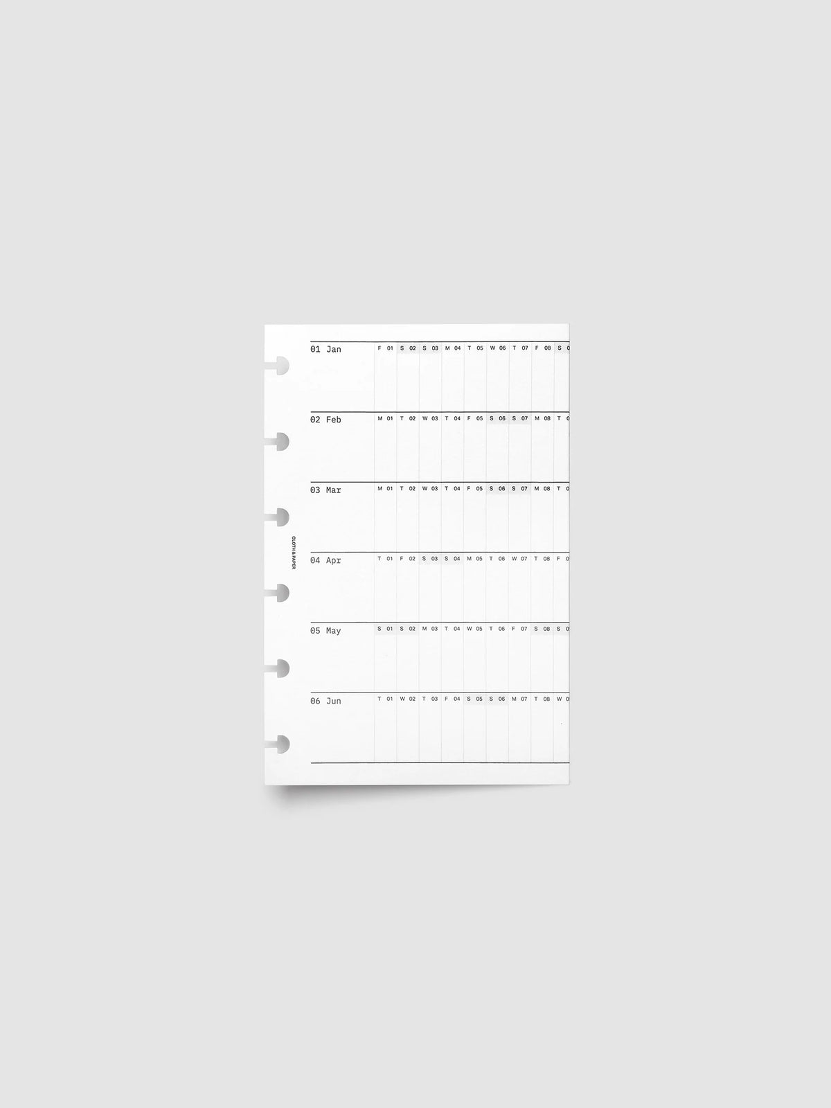 2027 Fold Out Planner Insert with Preprinted Holidays and a Trifold Layout for Annual Date Planning
