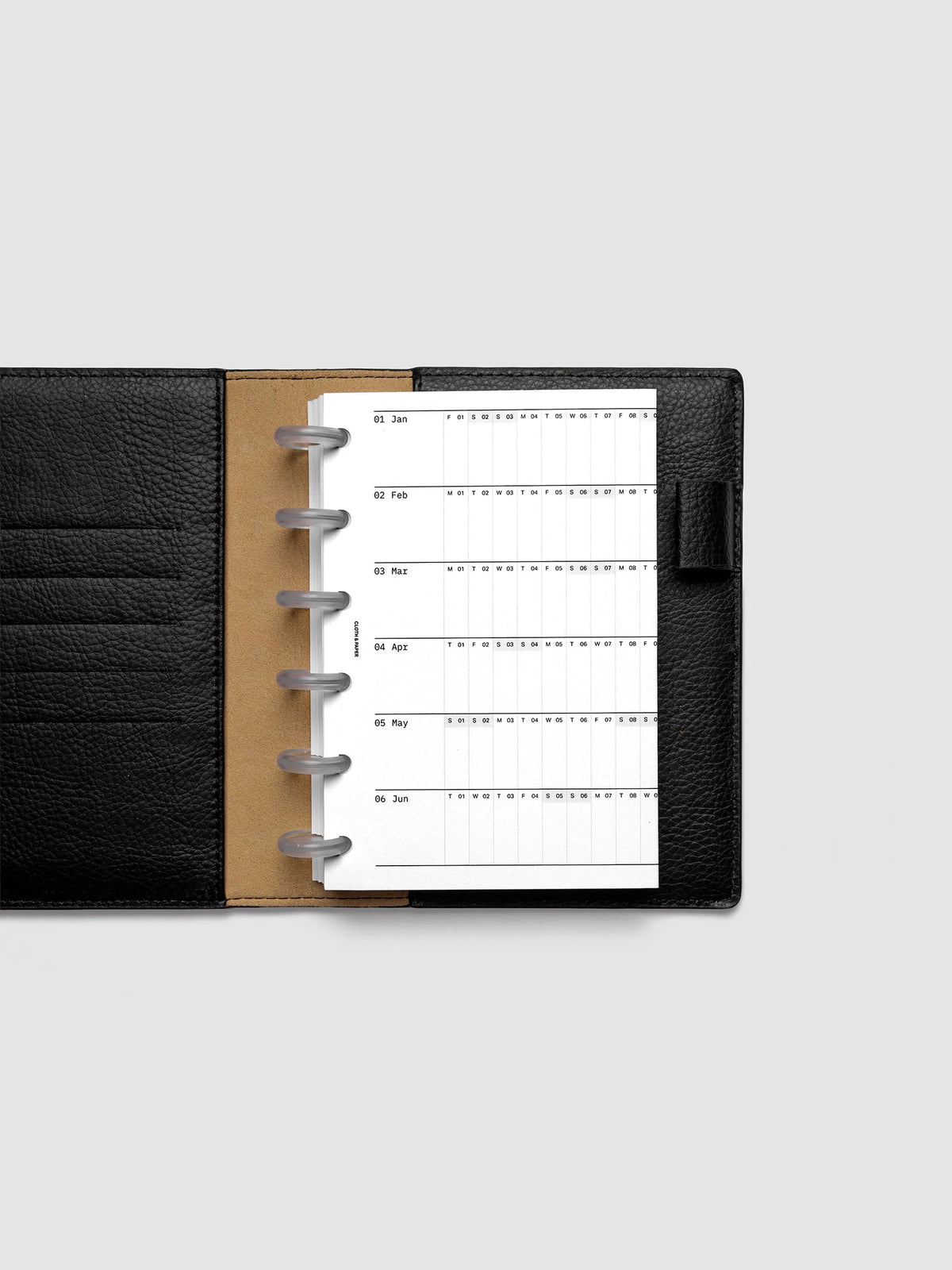 2027 Fold Out Planner Insert with Preprinted Holidays and a Trifold Layout for Annual Date Planning