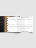 2027 Fold Out Planner Insert with Preprinted Holidays and a Trifold Layout for Annual Date Planning
