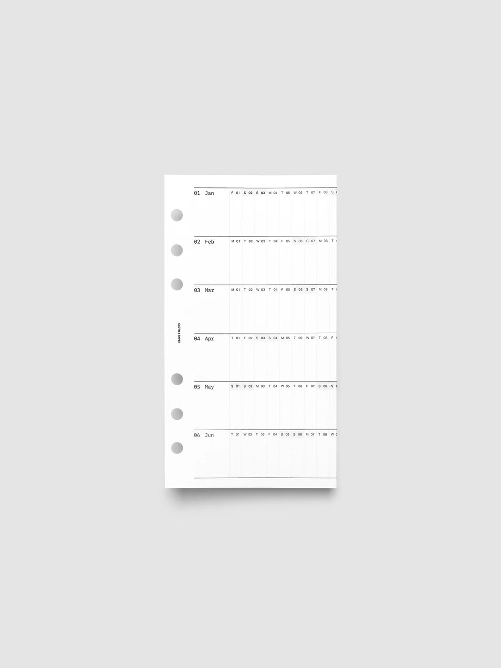 2027 Fold Out Planner Insert with Preprinted Holidays and a Trifold Layout for Annual Date Planning