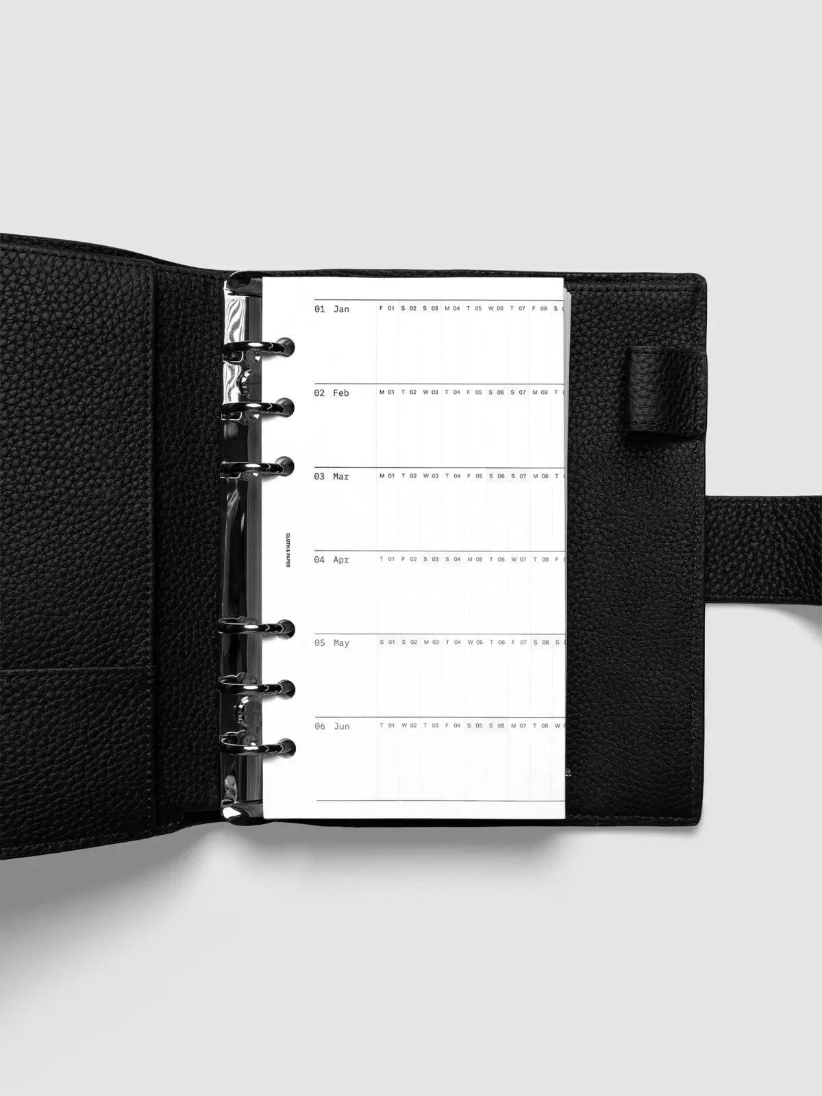 2027 Fold Out Planner Insert with Preprinted Holidays and a Trifold Layout for Annual Date Planning