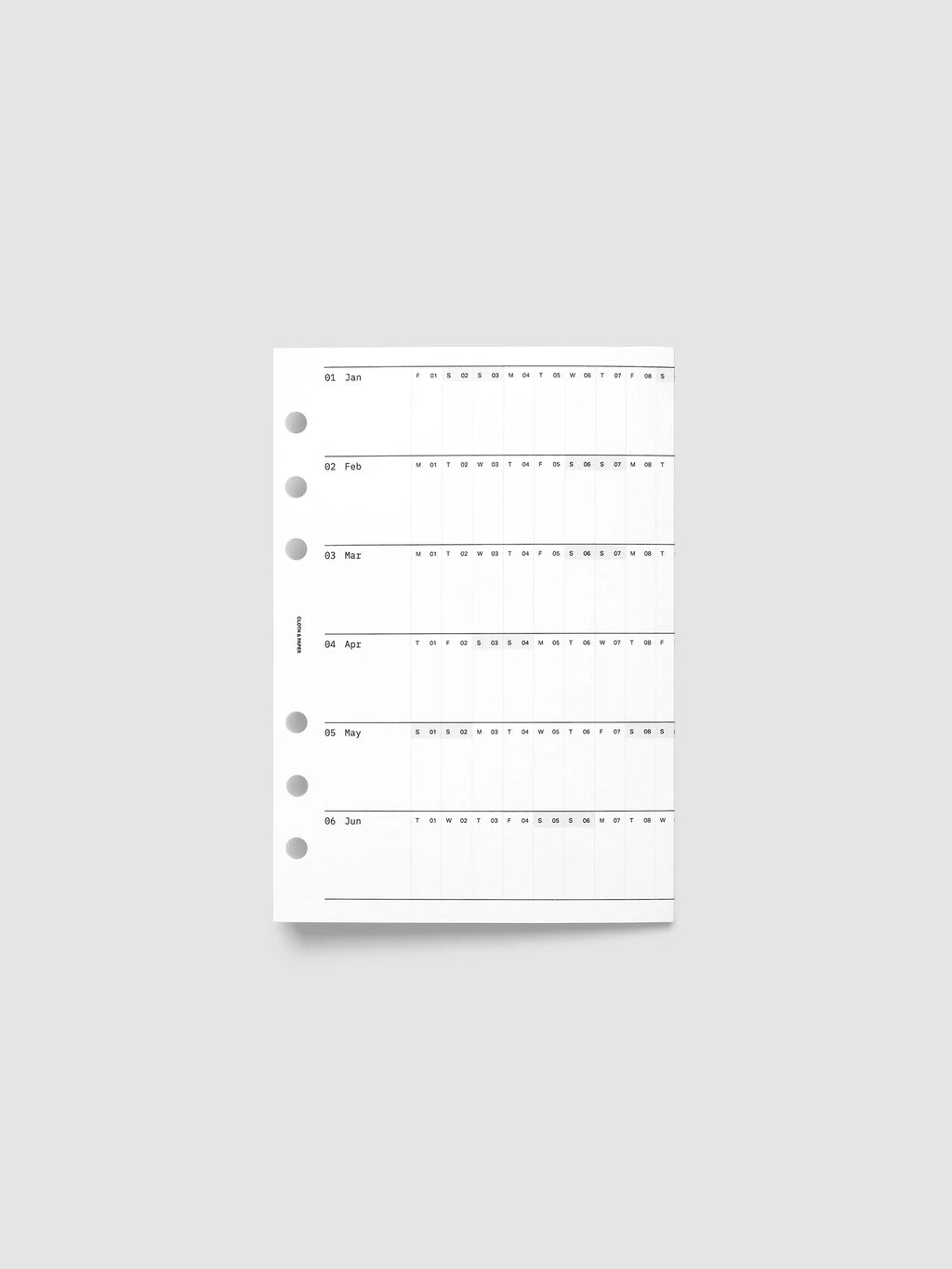 2027 Fold Out Planner Insert with Preprinted Holidays and a Trifold Layout for Annual Date Planning