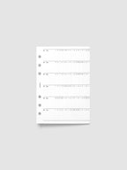 2027 Fold Out Planner Insert with Preprinted Holidays and a Trifold Layout for Annual Date Planning