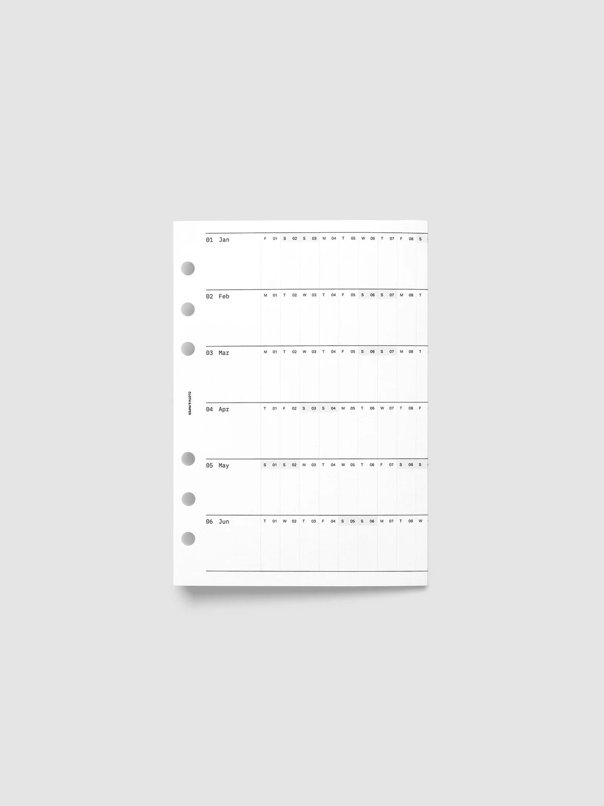 2027 Fold Out Planner Insert with Preprinted Holidays and a Trifold Layout for Annual Date Planning