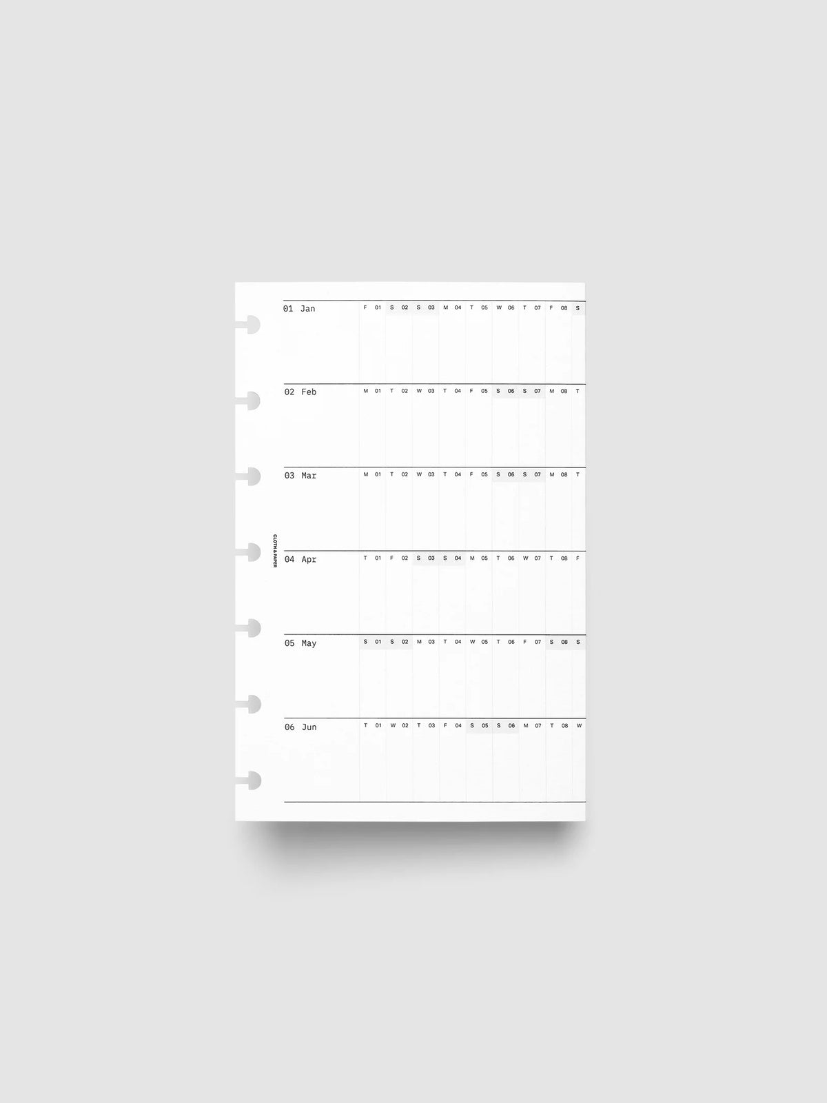 2027 Fold Out Planner Insert with Preprinted Holidays and a Trifold Layout for Annual Date Planning