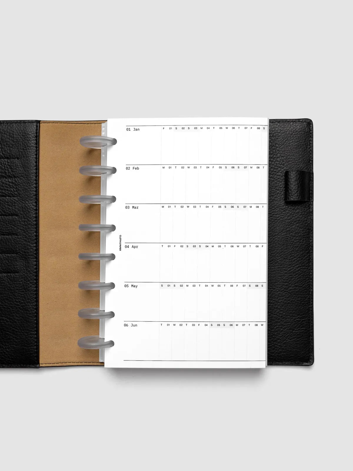 2027 Fold Out Planner Insert with Preprinted Holidays and a Trifold Layout for Annual Date Planning