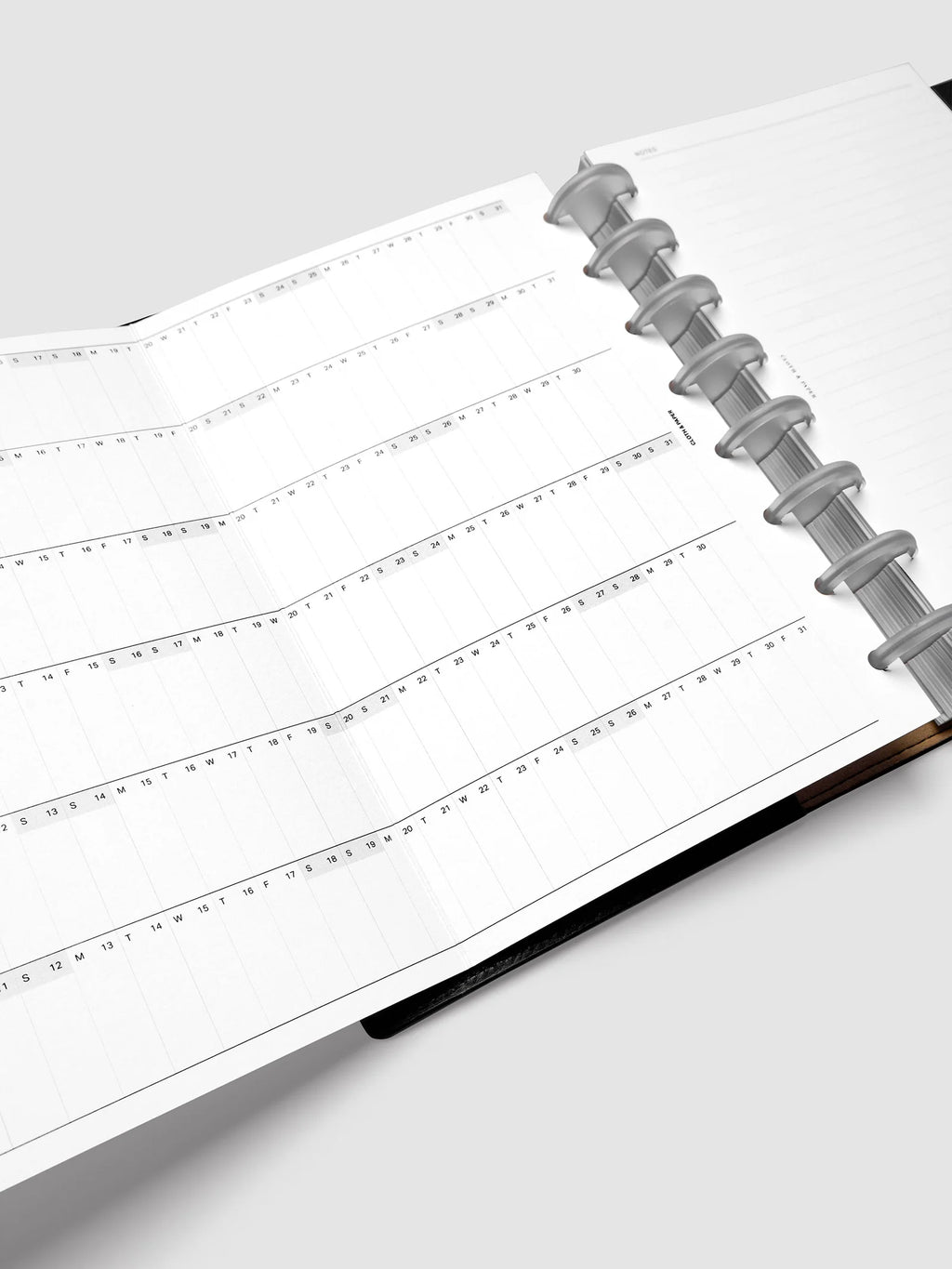 2027 Fold Out Planner Insert with Preprinted Holidays and a Trifold Layout for Annual Date Planning