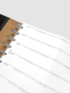 2027 Fold Out Planner Insert with Preprinted Holidays and a Trifold Layout for Annual Date Planning
