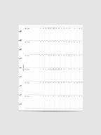 2027 Fold Out Planner Insert with Preprinted Holidays and a Trifold Layout for Annual Date Planning