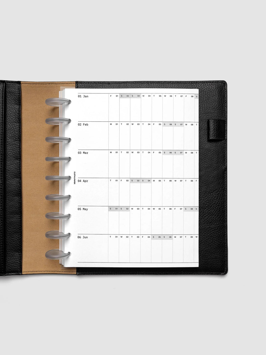 2027 Fold Out Planner Insert with Preprinted Holidays and a Trifold Layout for Annual Date Planning