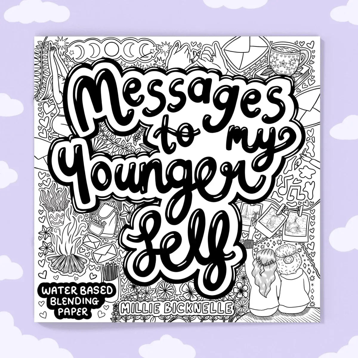 21 cm Square Coloring Book, Water Based Blending Paper