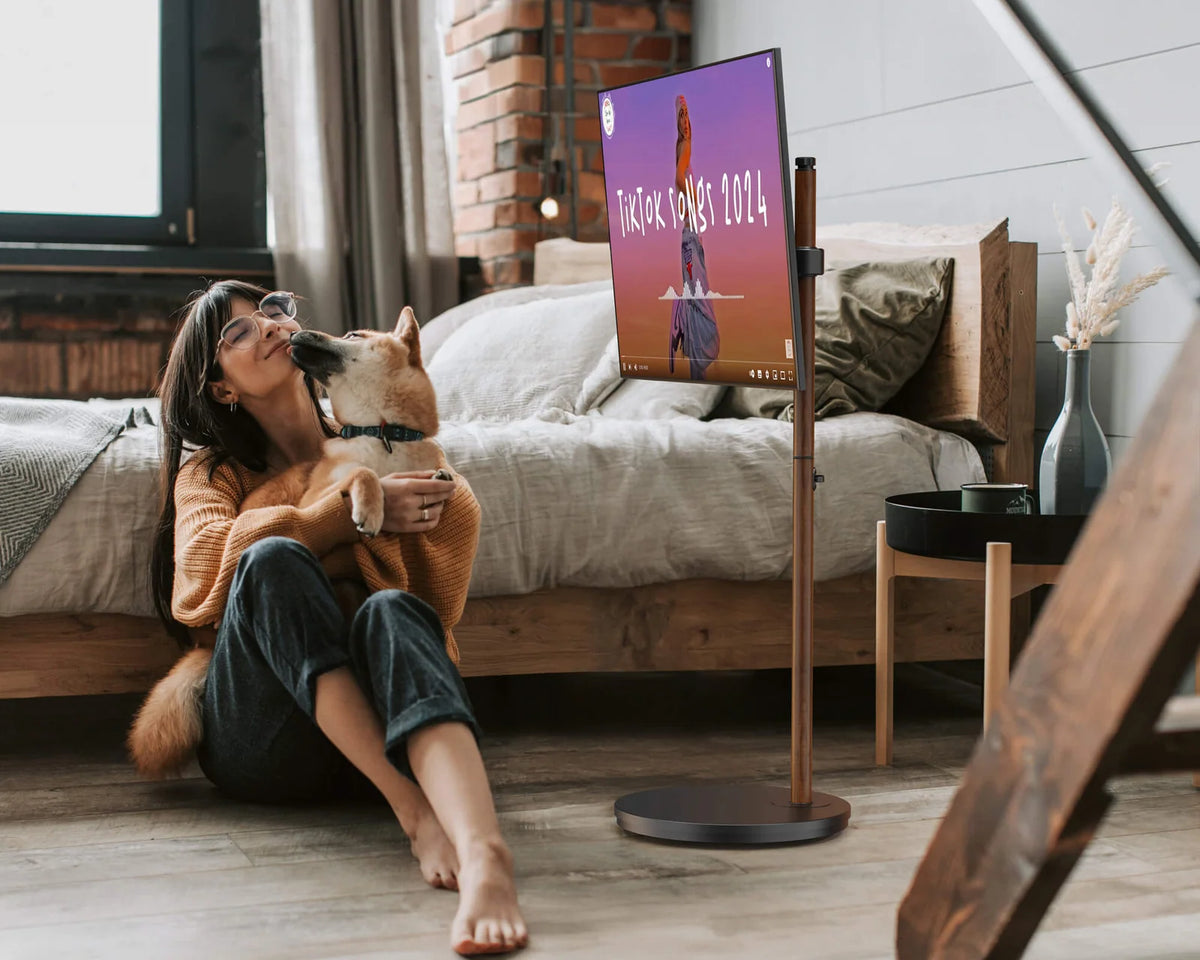 24–48 Inch Swivel Floor TV Stand