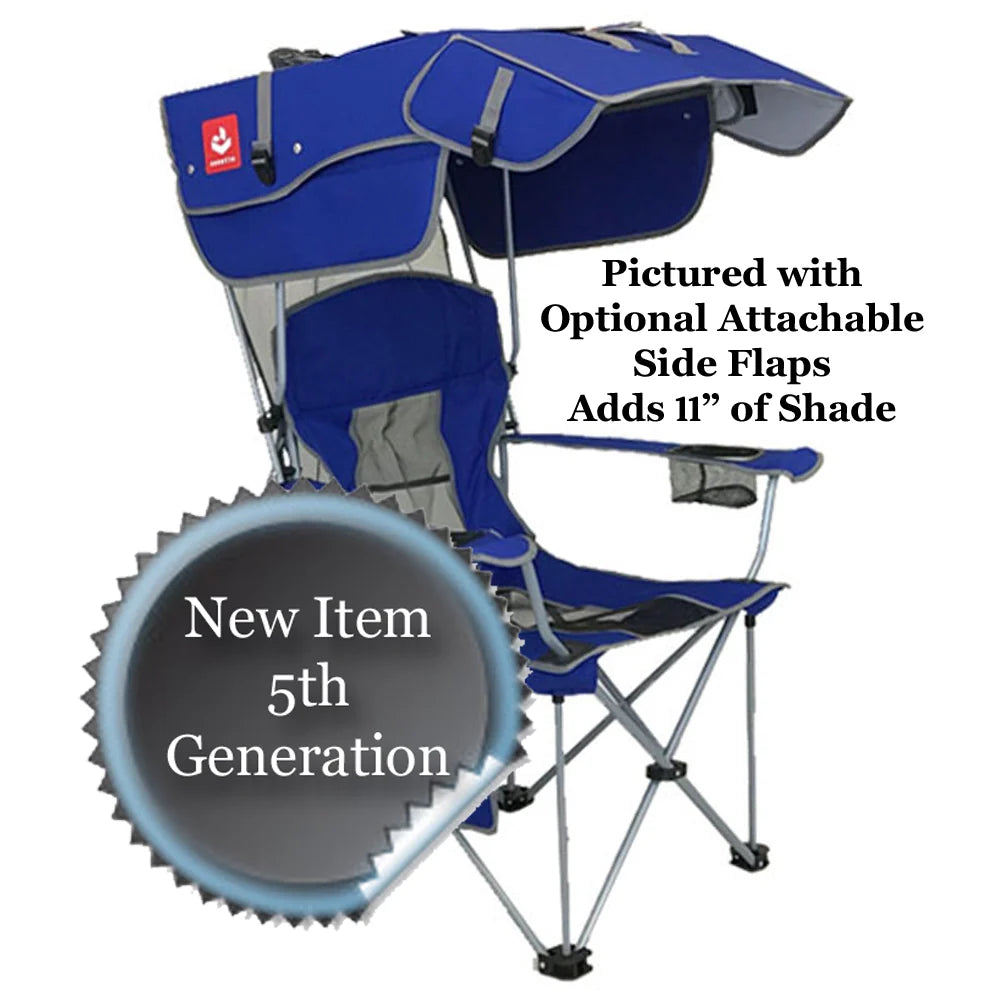 24-Inch Adjustable Canopy Folding Chair, RICH COBALT / 5TH GENERATION