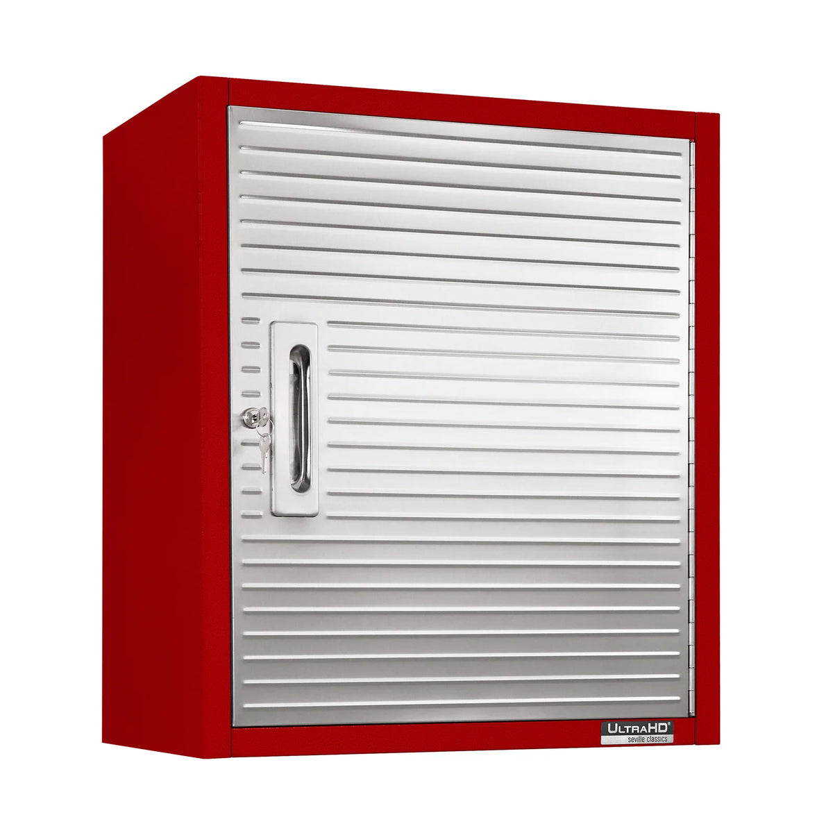24-Inch Steel Wall Cabinet, Red