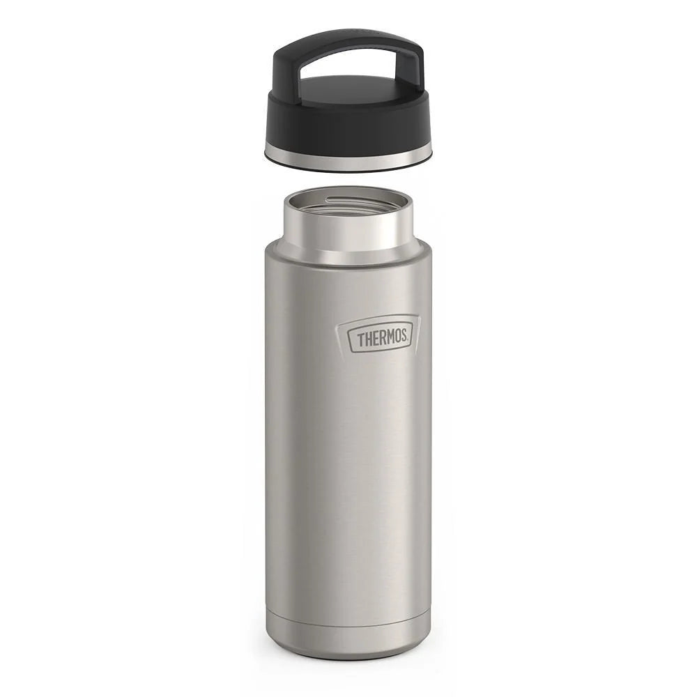 24 oz Insulated Stainless Steel Water Bottle with Leak-Proof Screw Top and Sweat-Proof Grip Base