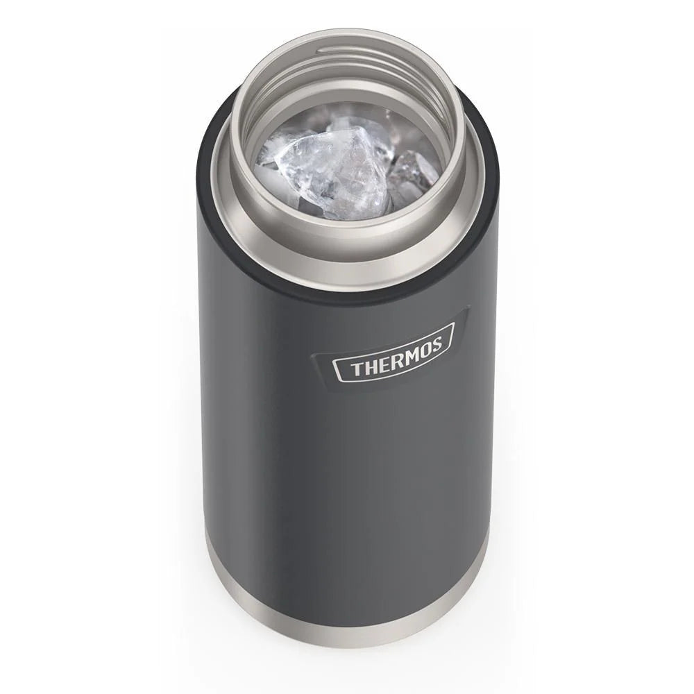 24 oz Insulated Stainless Steel Water Bottle with Leak-Proof Screw Top and Sweat-Proof Grip Base