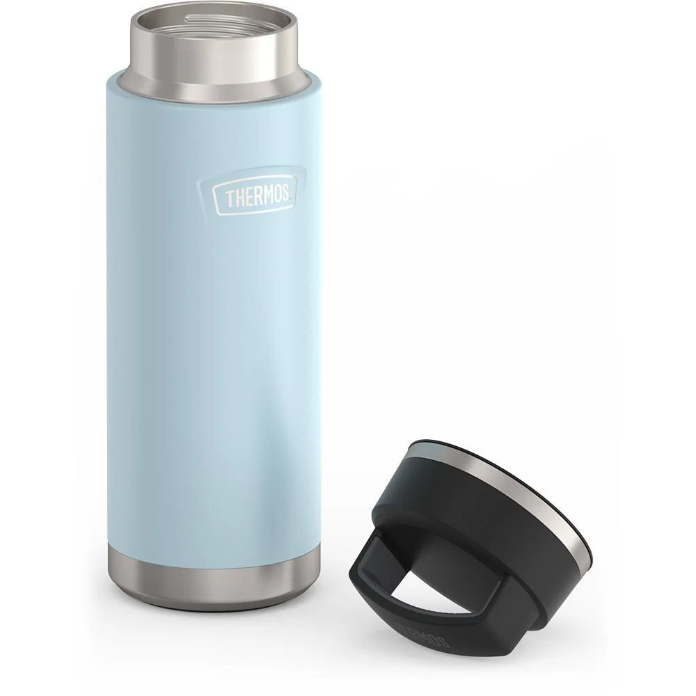 24 oz Insulated Stainless Steel Water Bottle with Leak-Proof Screw Top and Sweat-Proof Grip Base