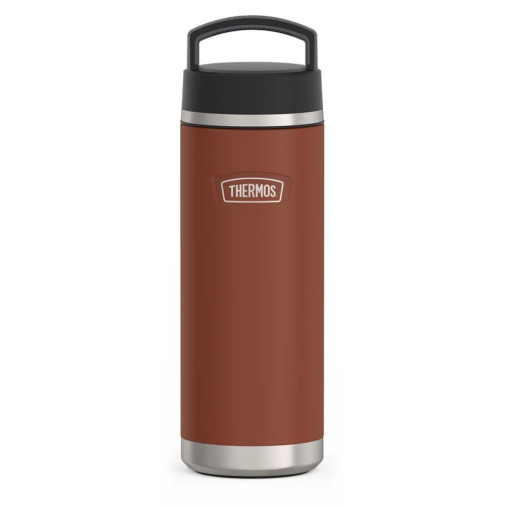 24 oz Insulated Stainless Steel Water Bottle with Leak-Proof Screw Top and Sweat-Proof Grip Base