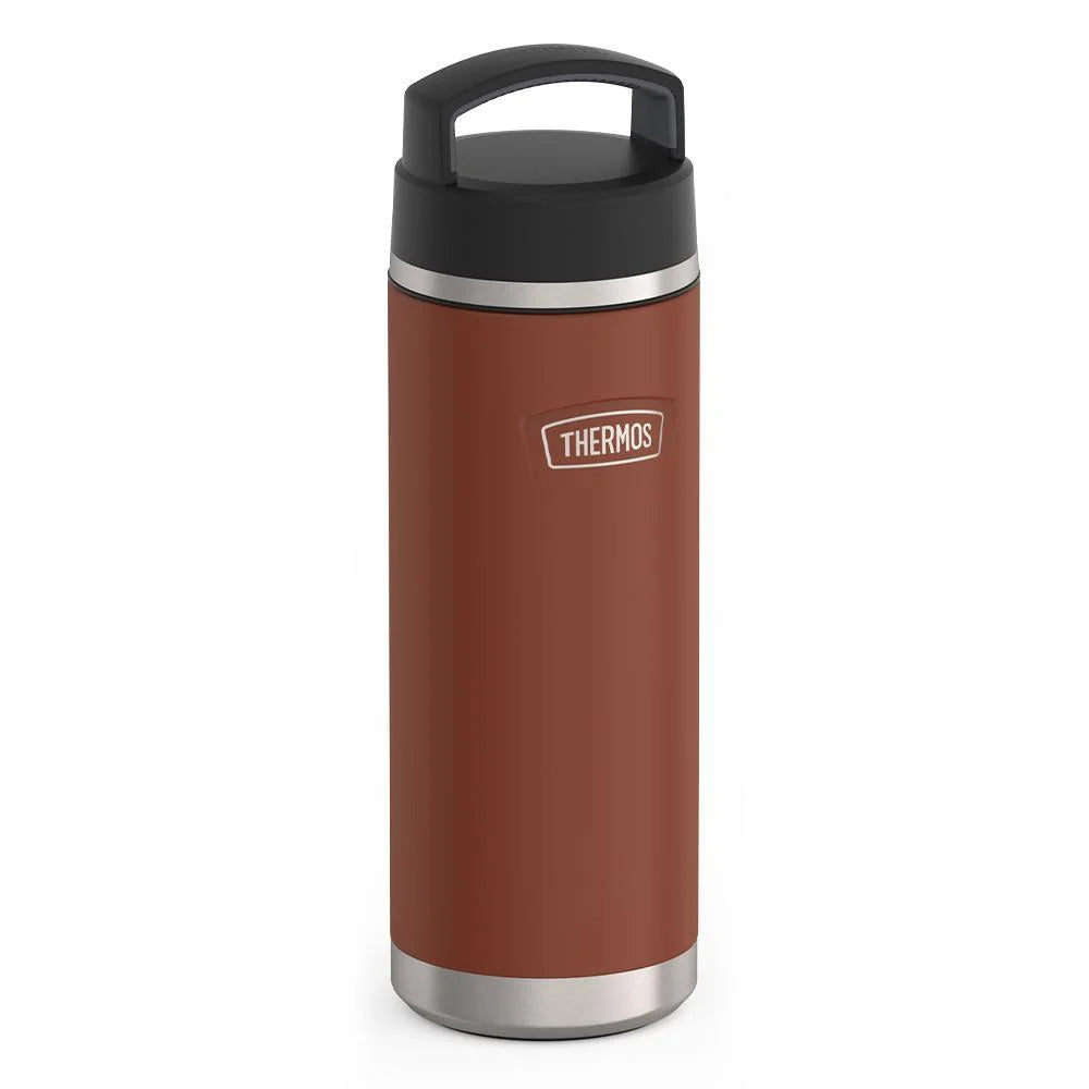24 oz Insulated Stainless Steel Water Bottle with Leak-Proof Screw Top and Sweat-Proof Grip Base