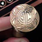 25mm Personalized Monogram Wax Seal Stamp in a 1920s Art Deco