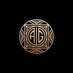 25mm Personalized Monogram Wax Seal Stamp in a 1920s Art Deco