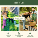 26-Inch Tall Raised Garden Bed Kit in Modular Metal