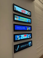 27x40 LED Poster Frame with 6000K Illumination, Snap-Open Borders and Adjustable Brightness in Multiple Colors